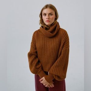 Urban Outfitters Cowl Neck Cropped Sweater